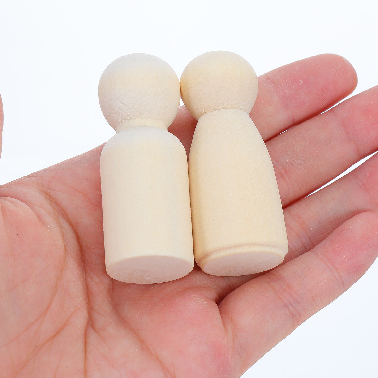 Art Craft Kit - 40 sztuk pustych drewnianych figurek z