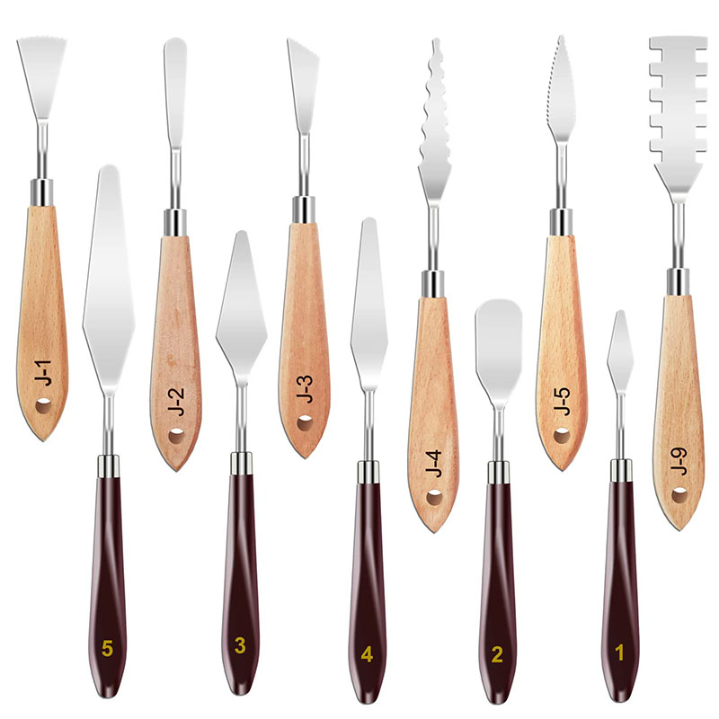 Painting Knife Palette - Zestaw 11 szpachelek malarskich ze stali