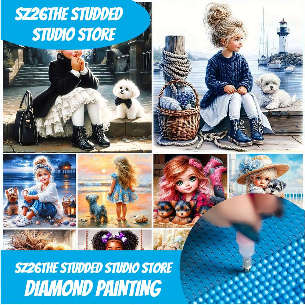 Art Craft Girl - Sz26 Mozaika diamentowa DIY z ćwiekami,
