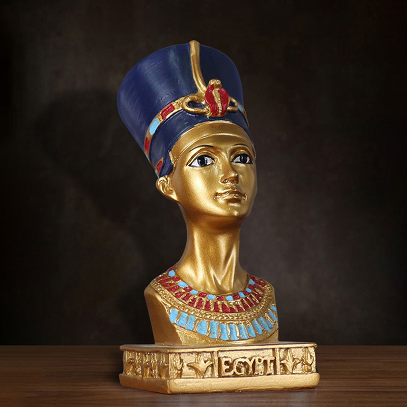 Queen Art Craft - Ozdoba Królowej Egiptu Żywica Retro Sztuka