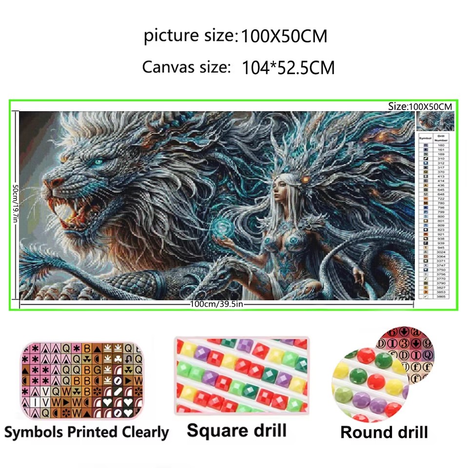 Queen Art Craft - Zestaw do malowania diamentami 5D DIY
