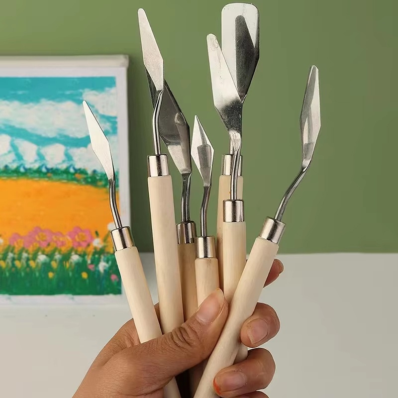 Painting Knife Palette - 7-częściowy zestaw noży malarskich ze stali