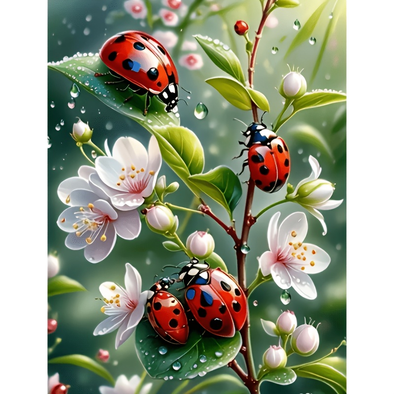 Art Craft Ladybug - Zestaw do malowania diamentami: biedronka na