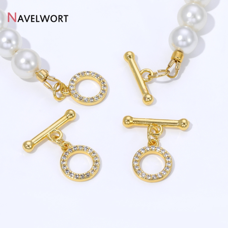 Art Craft Diy - Złote (18K) pozłacane mosiężne zapięcia OT