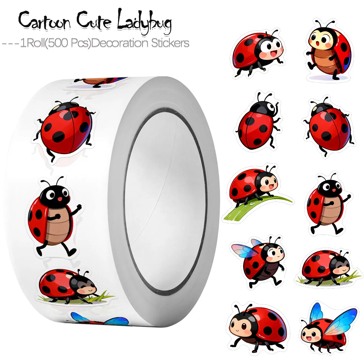 Art Craft Ladybug - 1 Rolka (500 szt.) 10 Nieregularnych