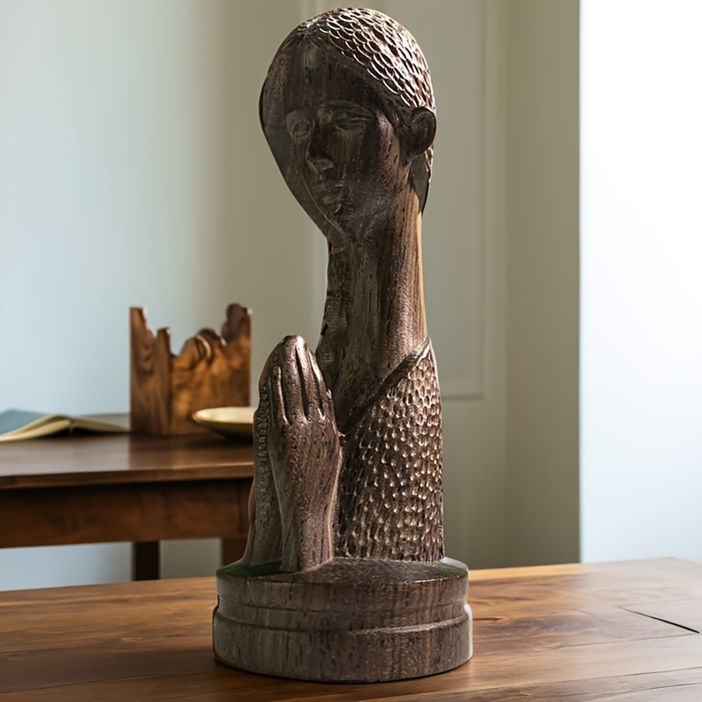 1 szt. Drewniana rzeźbiona sta – Art Craft Girl recenzja i cena