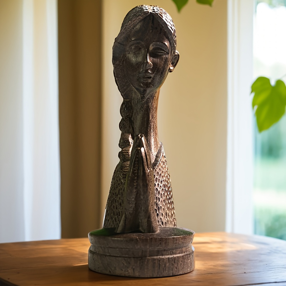 1 szt. Drewniana rzeźbiona sta – Art Craft Girl recenzja i cena