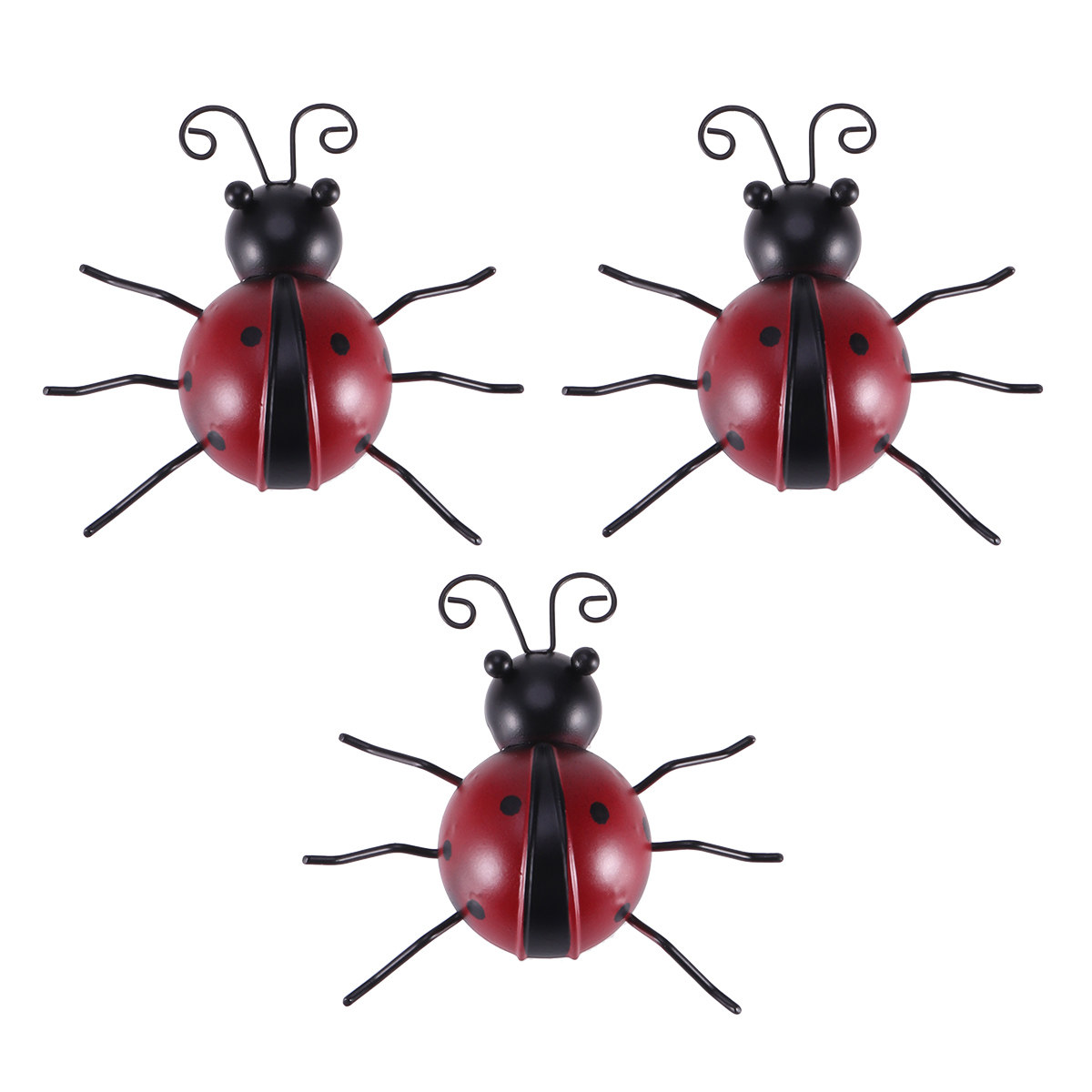 3 szt. Metalowe dekoracje ście – Art Craft Ladybug recenzja i cena