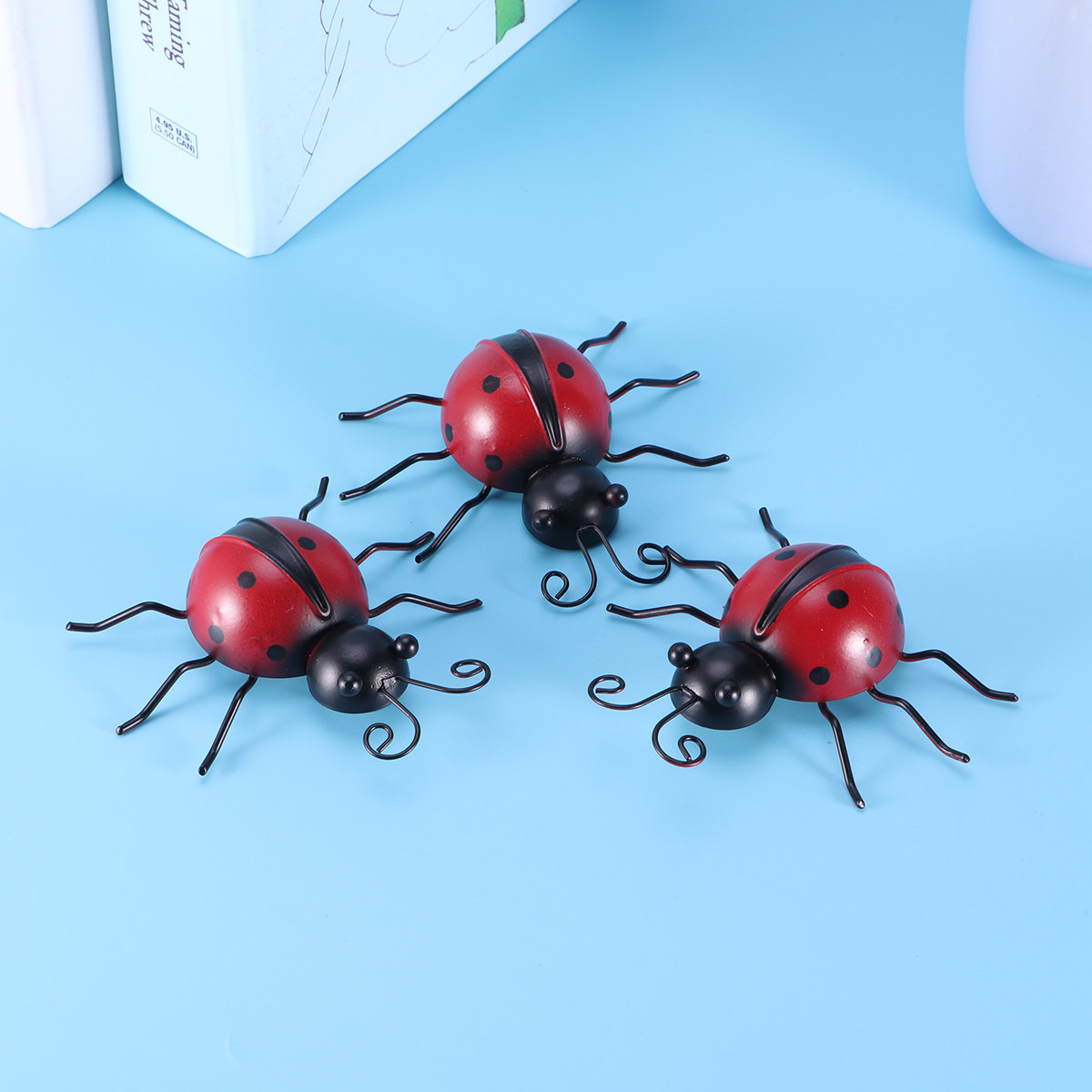 3 szt. Metalowe dekoracje ście – Art Craft Ladybug recenzja i cena