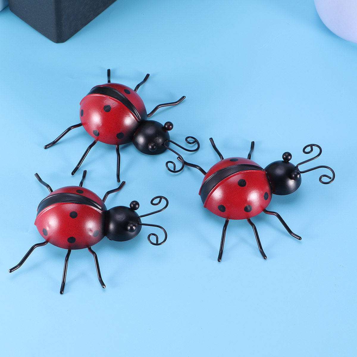 3 szt. Metalowe dekoracje ście – Art Craft Ladybug recenzja i cena