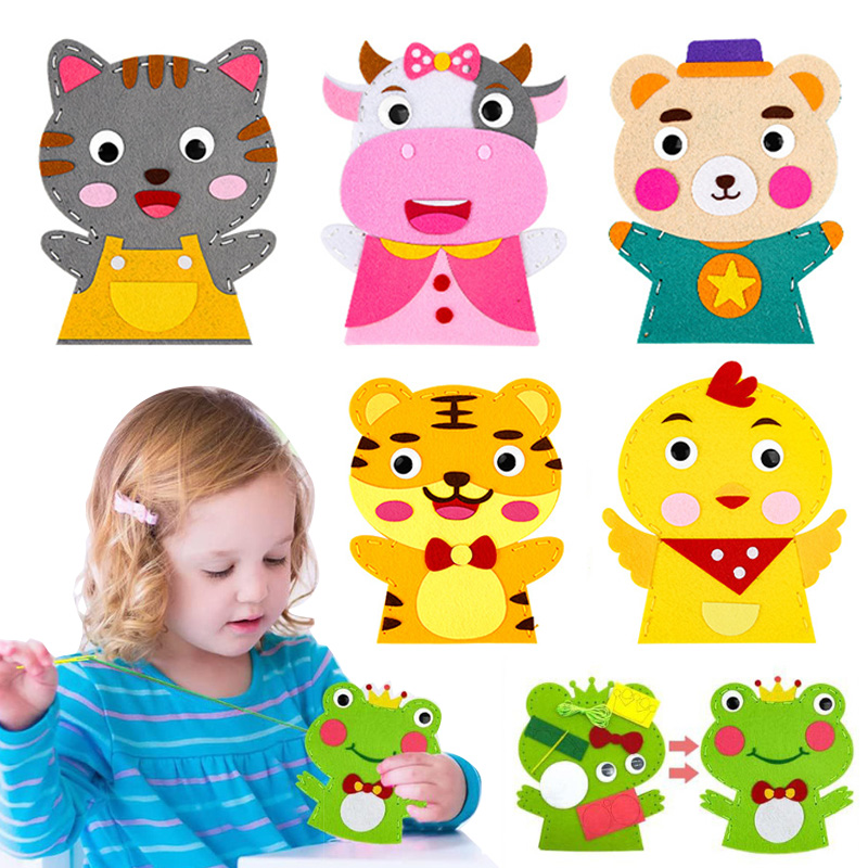 Cute Cartoon Animal Hand Puppe – Art Craft 3 Year Old recenzja i cena