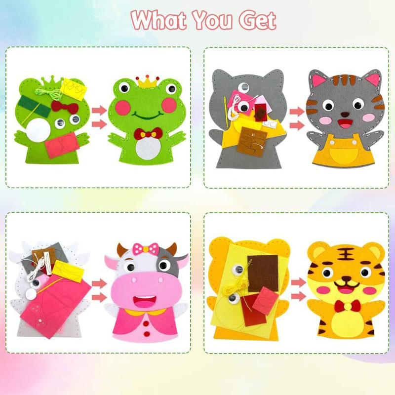 Cute Cartoon Animal Hand Puppe – Art Craft 3 Year Old recenzja i cena