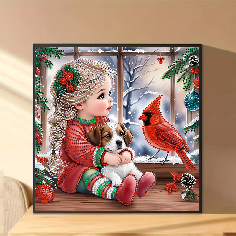 Zimowa dziewczyna z psem - zes – Art Craft Girl recenzja i cena