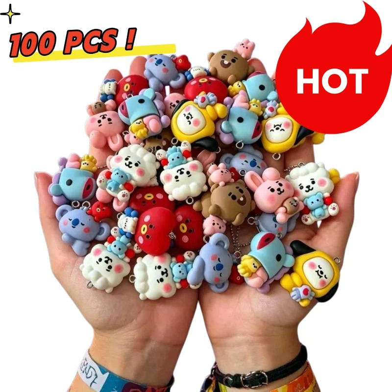 7 szt. BT21 Żywiczne Charmsy z – Art Craft Diy recenzja i cena