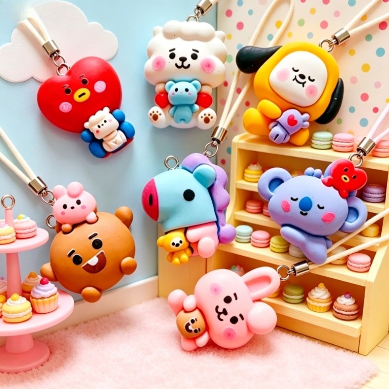 7 szt. BT21 Żywiczne Charmsy z – Art Craft Diy recenzja i cena