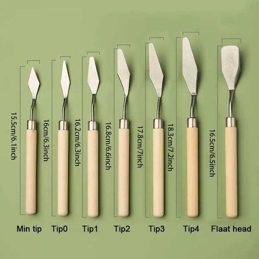 Zestaw 7/14 szt. noży do malow – Painting Knife Palette recenzja i cena