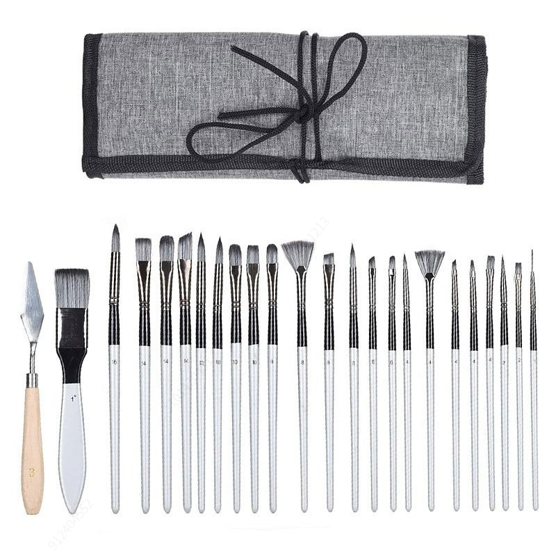 Zestaw 24 pędzli, ulepszone pę – Painting Knife Palette recenzja i cena