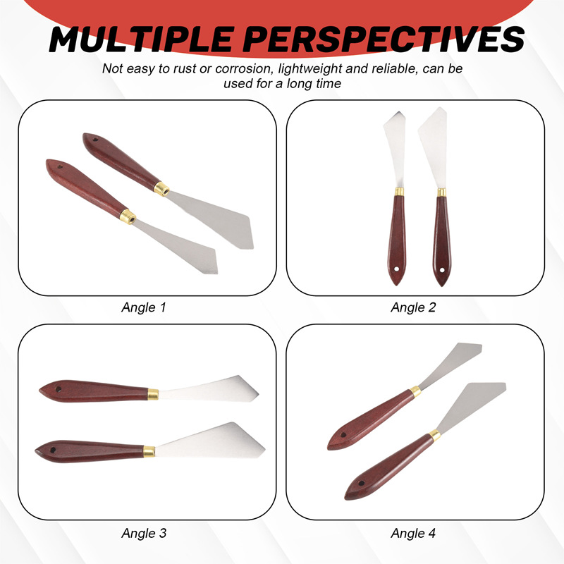 2 szt. Skrobaki malarskie ze s – Painting Knife Palette recenzja i cena