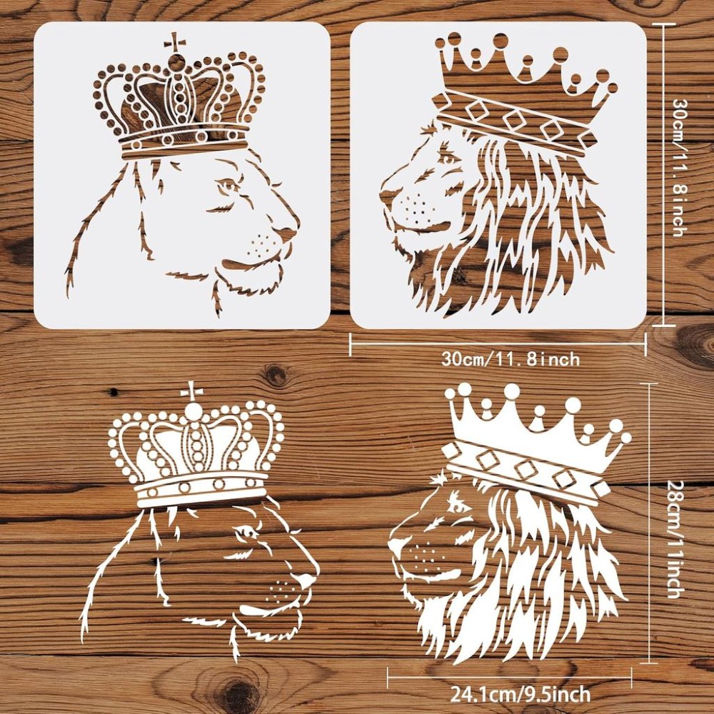 2 sztuki szablonów lwa 11,8x11 – Queen Art Craft recenzja i cena